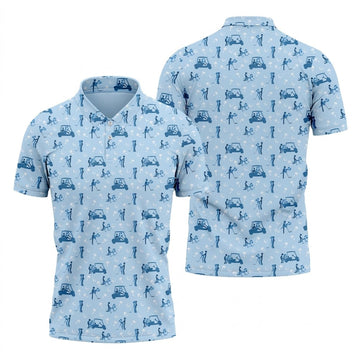 Naughty Couple Stick Figure Blue Funny Golf Shirt, Adult Humor Polo Shirts For Men, Golf Shirts For Men