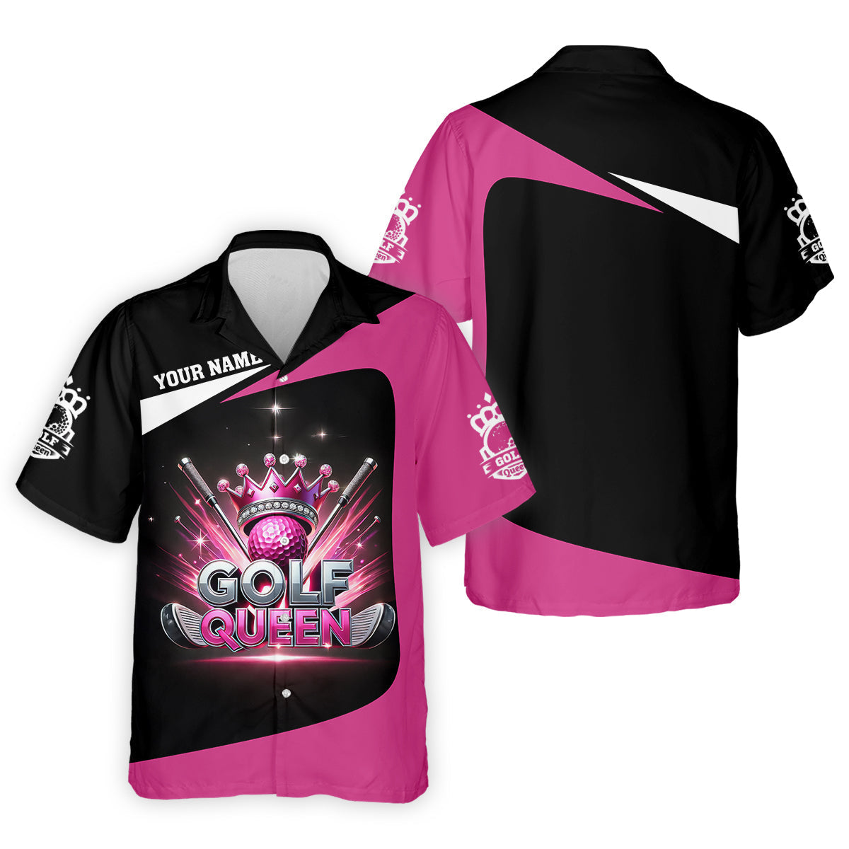 Golf Queen Custom Funny Womens Golf Polo ShirtLadies Golf Shirt, Mothers Day Gifts