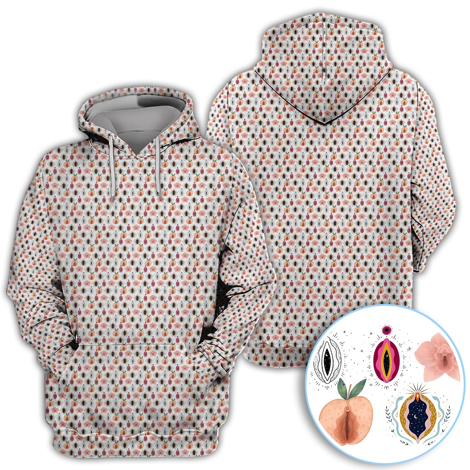 Abstract Floral Art Pattern Golf Polos, Crazy Golf Shirt For Men, Funny Golf Gift For Golfer