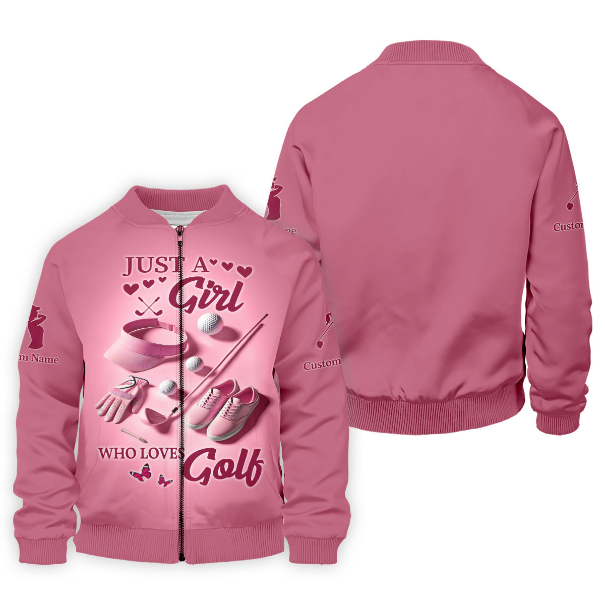 Just A Girl Who Loves Golf Womens Golf Polo ShirtWomens Golf Gifts