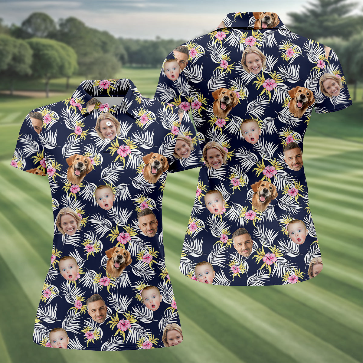 Hawaiian Golf Shirts, Floral Shirt Women, Hawaiian Shirts With Faces, Womens Sleeveless Polo