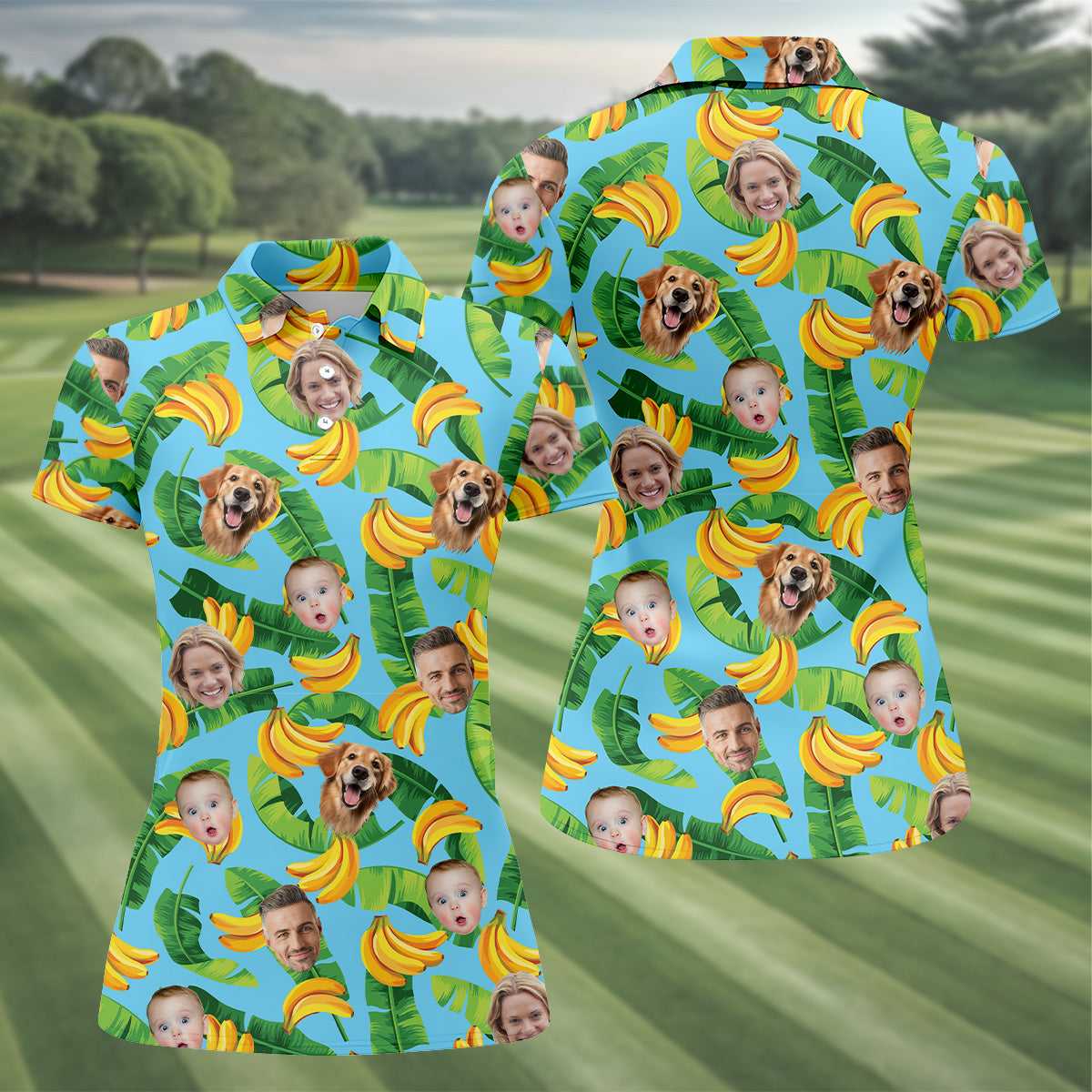 Seamless Pattern, Banana Shirt, Hawaiian Shirts With Faces, Womens Sleeveless Polo, Ladies Golf Shirts