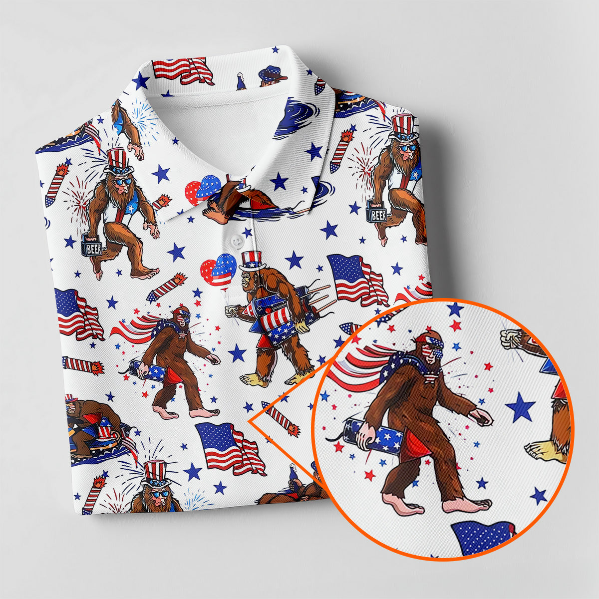 Bigfoot Sasquatch Funny Golf Polo ShirtLadies Golf Shirt, Women Golf Shirt, Funny Golf Gift