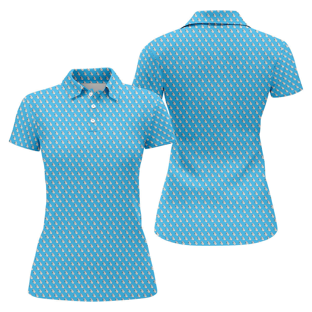 Funny Hands Golf Polo ShirtFun Womens Golf Shirts, Ladies Golf Shirt, Golf Gift For Her