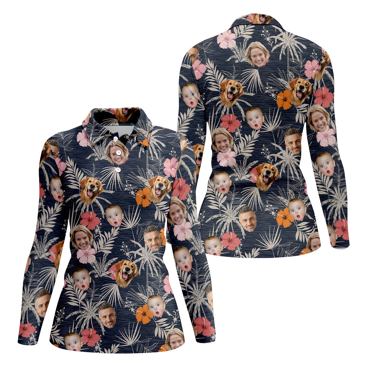 Floral Shirt Women, Hawaiian Shirts With Faces, Womens Hawaiian Golf Shirts, Ladies Golf Shirts