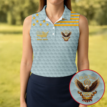 Air Force Veteran We The People 250 Years Of Free 4th Of July Golf Shirt, Women's Golf Tops