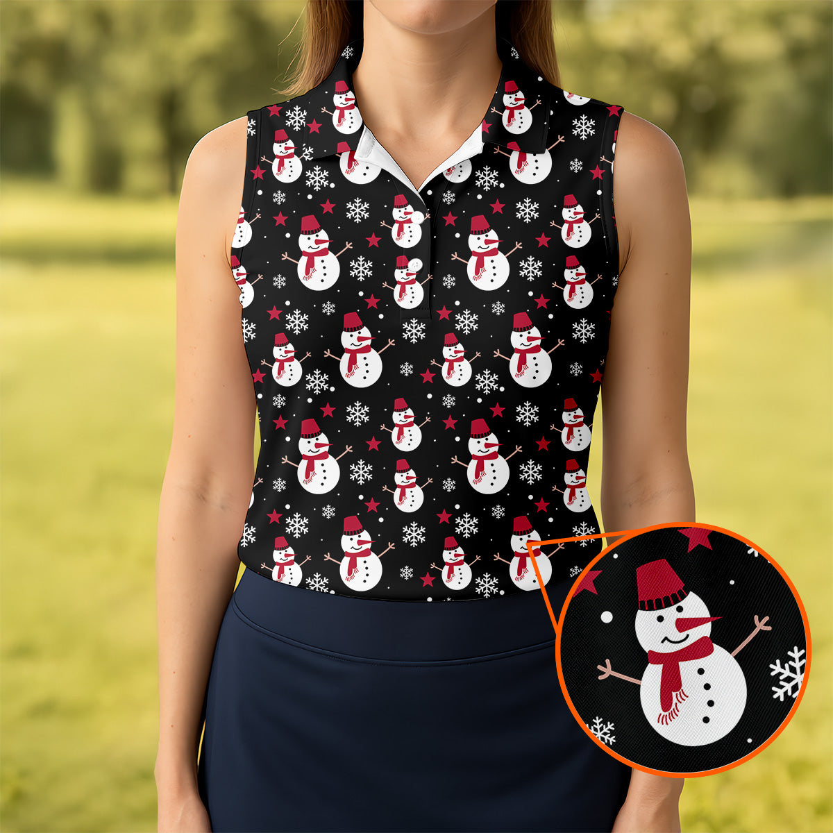 Ugly Santa Claus Golf Shirts, Christmas Golf Shirt, Golf Gifts For Women, Fun Golf Shirt