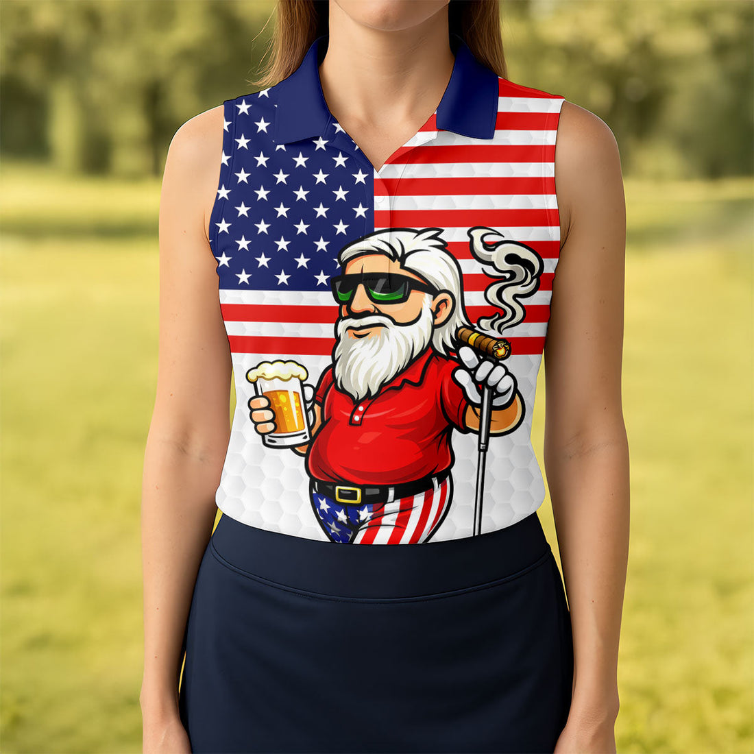 Swing Swear Look For Ball Repeat Patriotic 4th Of July Golf Shirt, 250 Years Golf Shirt For Women