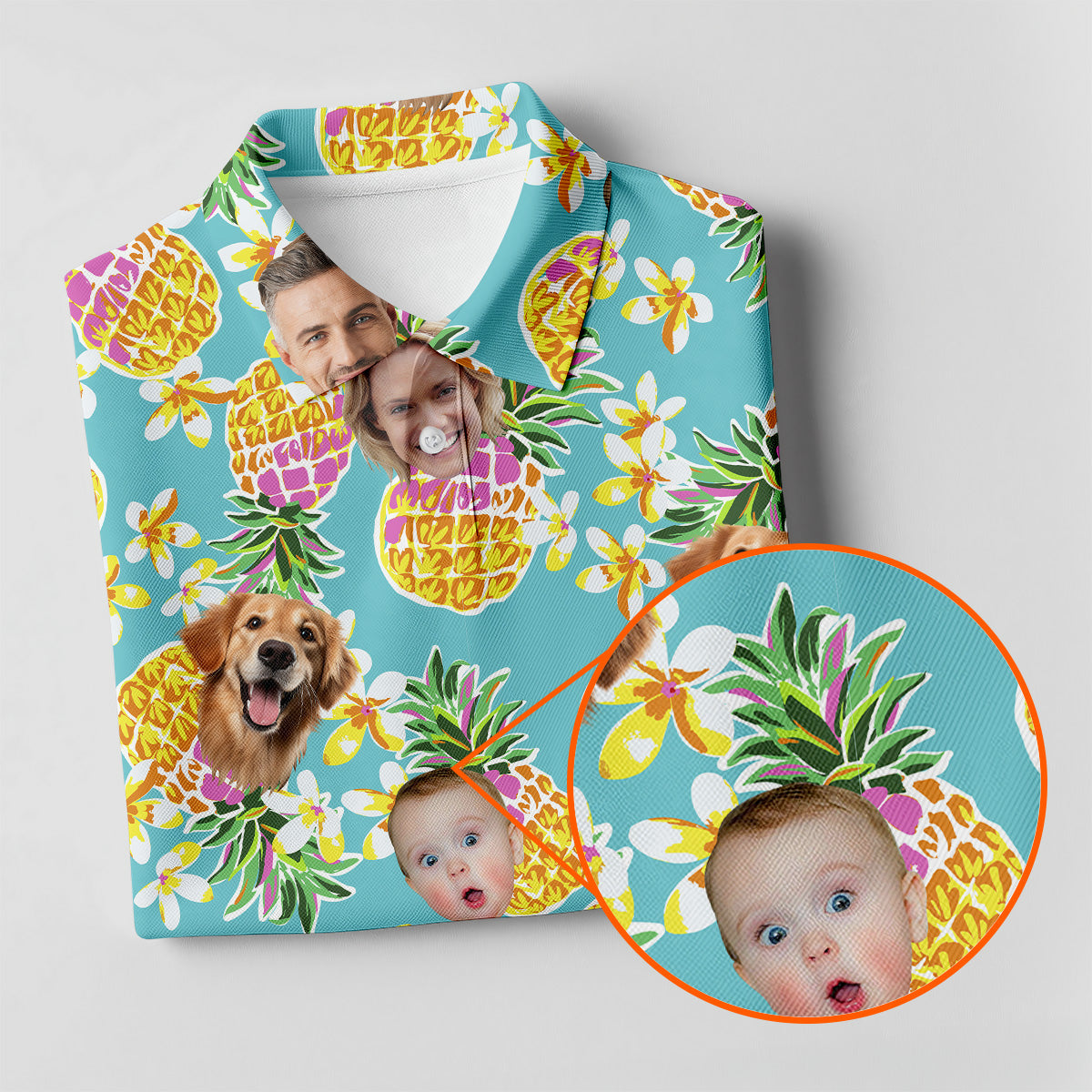 Pineapple Golf Shirts, Floral Shirt Women, Hawaiian Shirts With Faces, Womens Sleeveless Polo