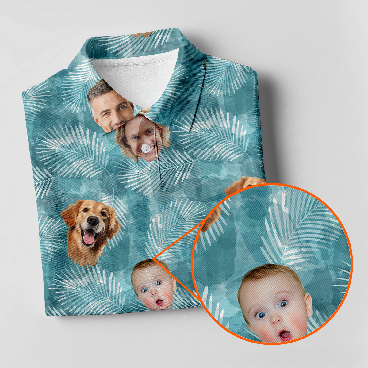 Palm Leaf Pattern, Hawaiian Golf Shirts, Custom Face Shirt, Sleeveless Womens Golf Shirts, Ladies Golf Tops