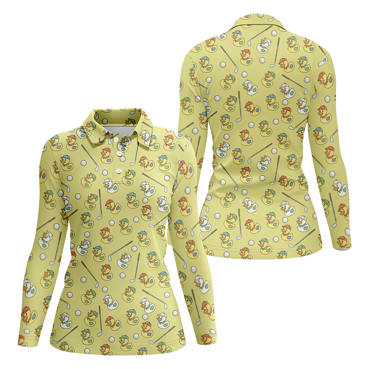 Rubber Duck Women Golf Top, Ladies Sleeveless Polo, Ladies Golf Shirts, Golfing Apparel