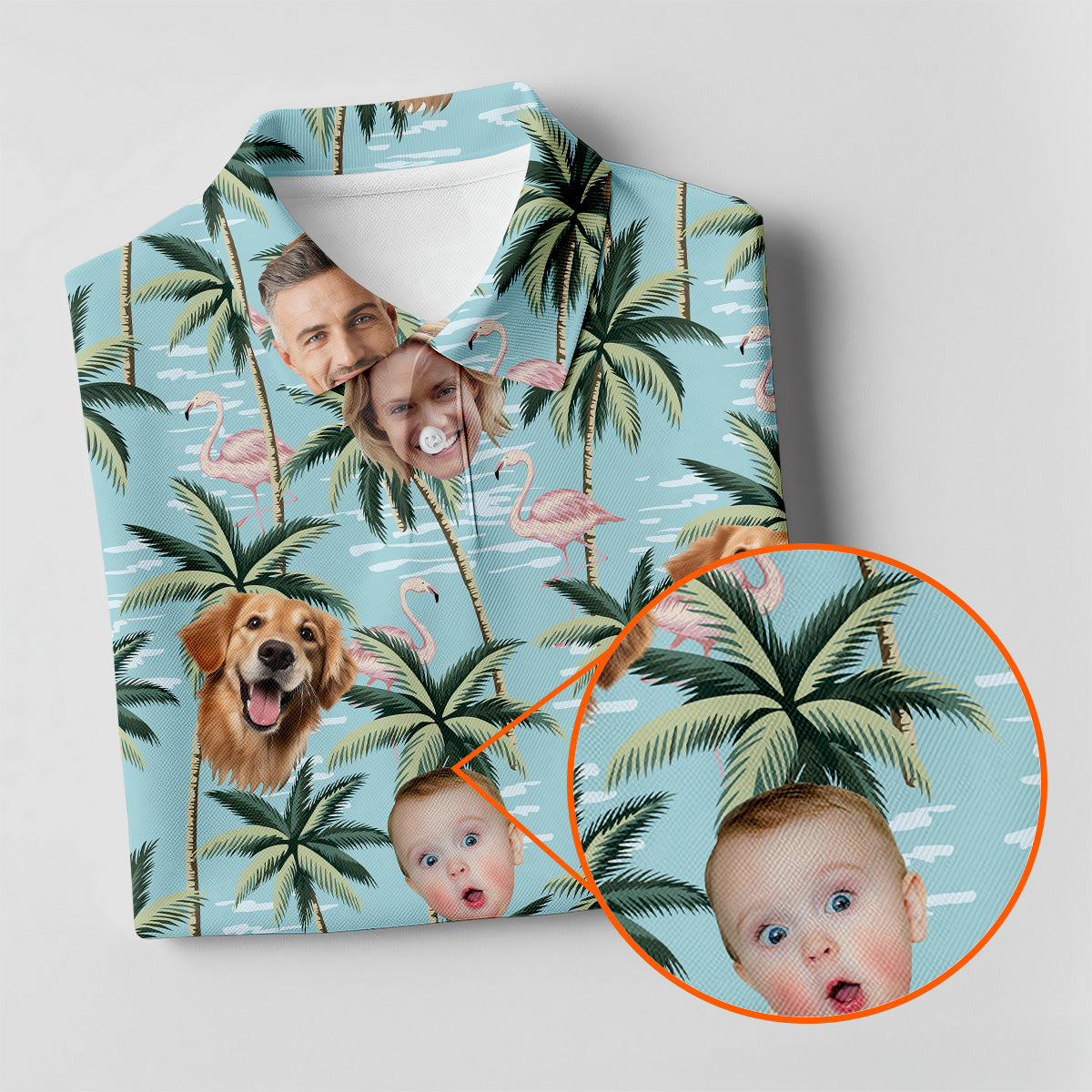Pink Flamingo Hawaiian Shirt, Custom Team Shirt, Green Polo ShirtSleeveless Womens Golf Shirts, Ladies Golf Shirts