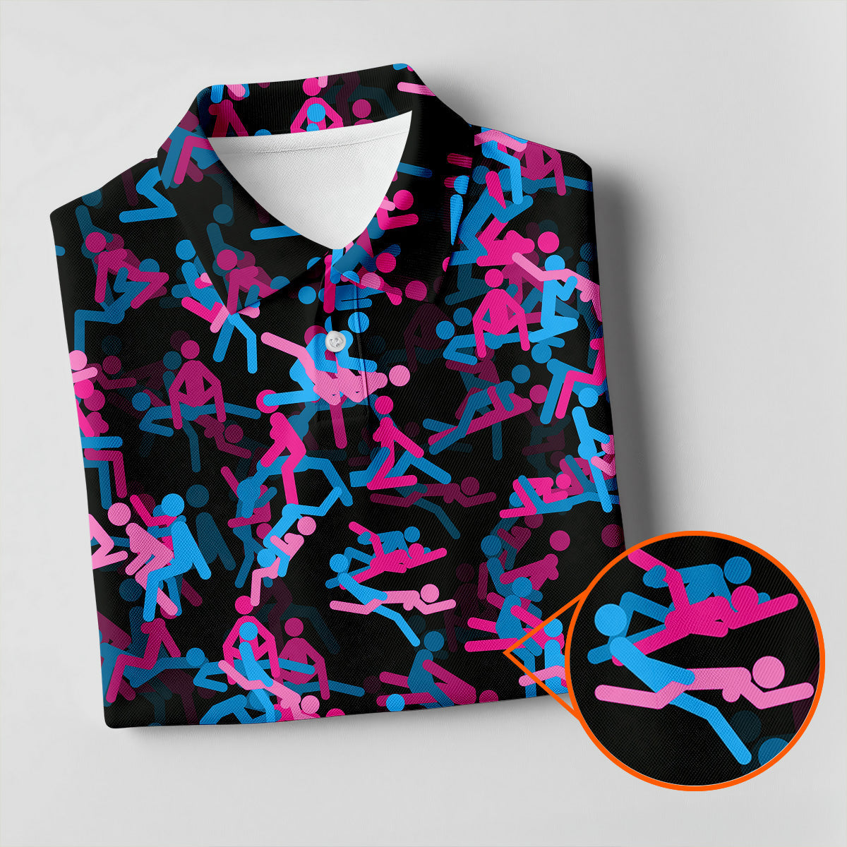 Funny Couple Black Neon Womens Golf Shirts, Ladies Golf Polos, Cool Golf Gift, Golfing Apparel