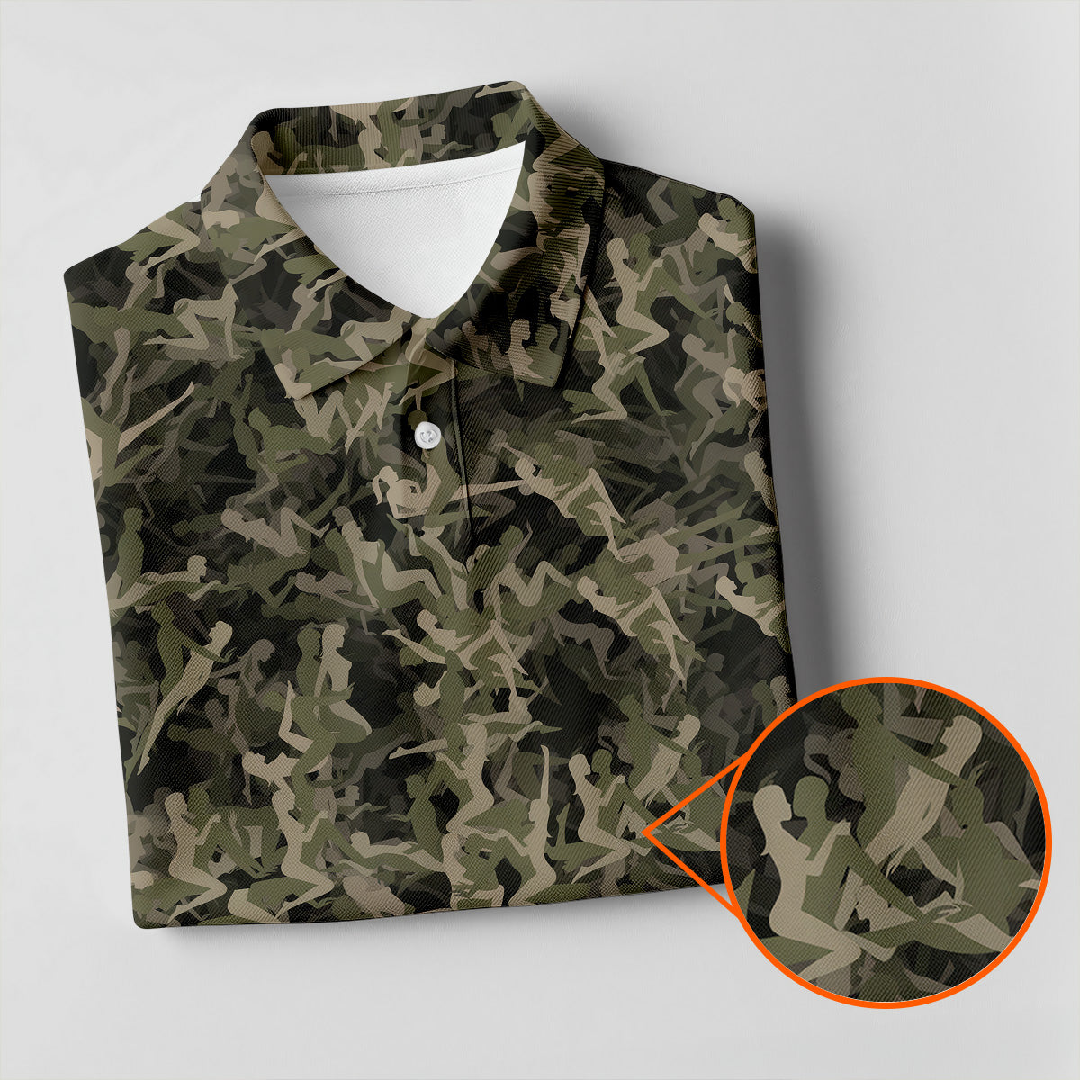 Funny Couple Camo Womens Golf Tops, Unique Gift For Golfer, Ladies Golf Polos