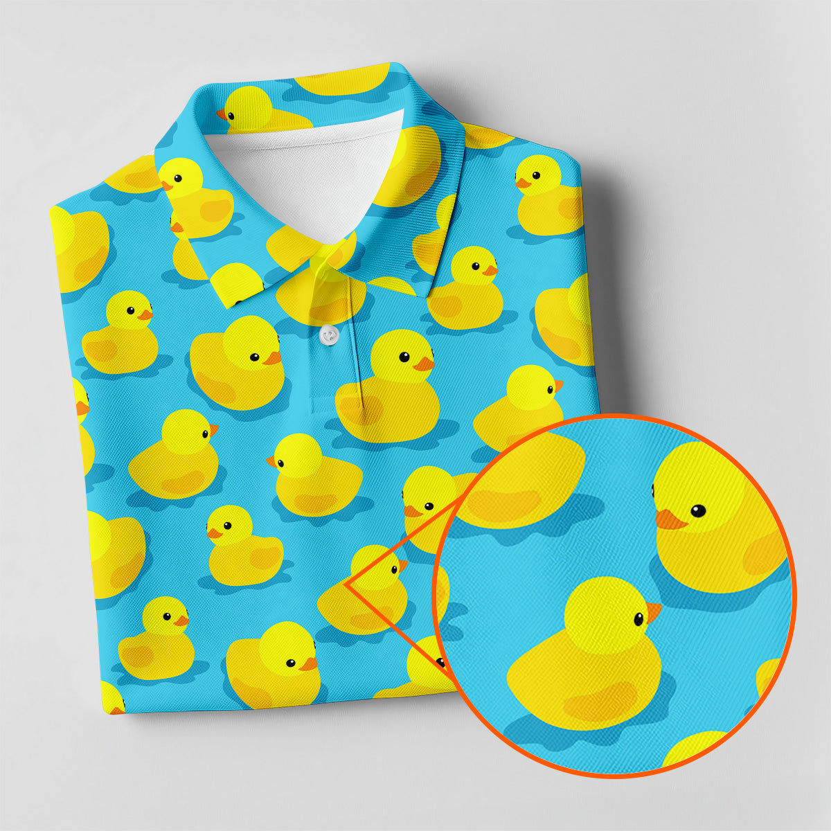 Funny Yellow Ducks Golf Polo ShirtFun Womens Golf Shirts, Ladies Golf Shirt, Golf Gift For Her