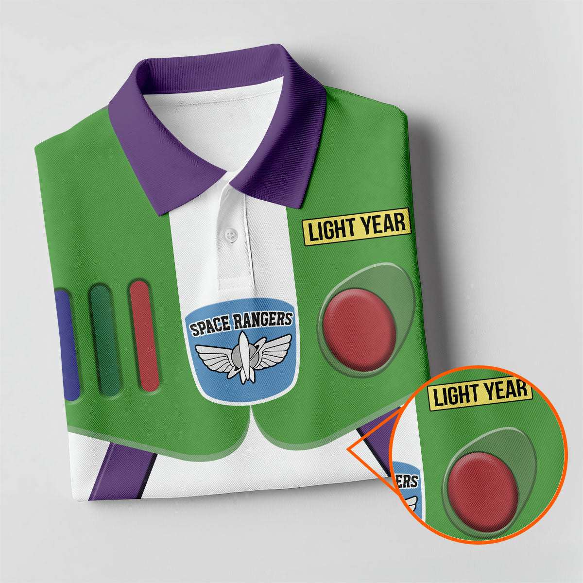Sci Fi Space Ranger Costume Hawaiian Golf Shirt, Golf Polo For Women, Printed Golf Shirt