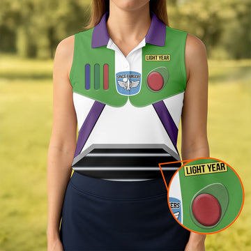 Sci Fi Space Ranger Costume Hawaiian Golf Shirt, Golf Polo For Women, Printed Golf Shirt