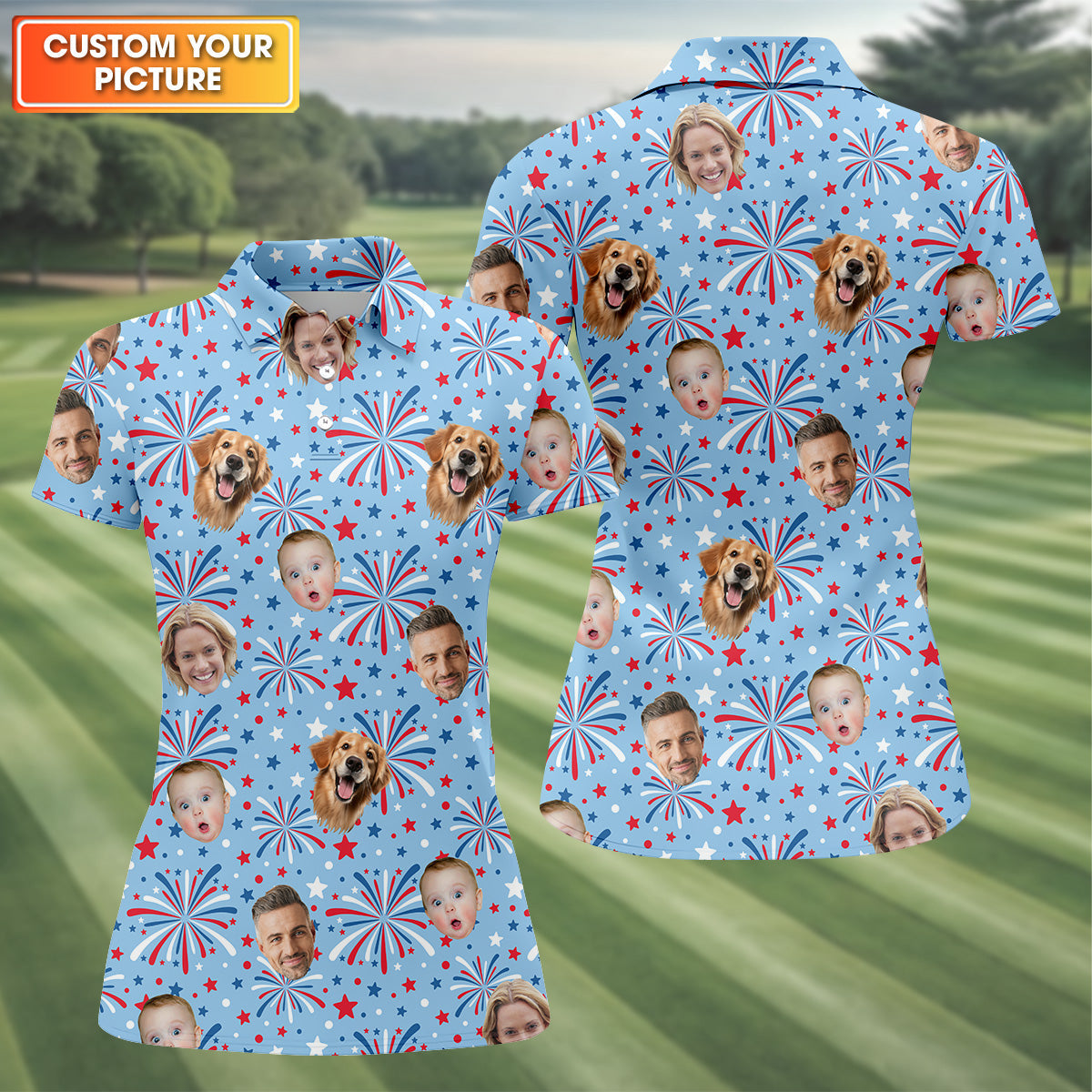 Custom Face Shirt, Long Sleeve Golf Shirts, Womens Golf Polo, Custom Pet Shirt, Ladies Golf Shirt