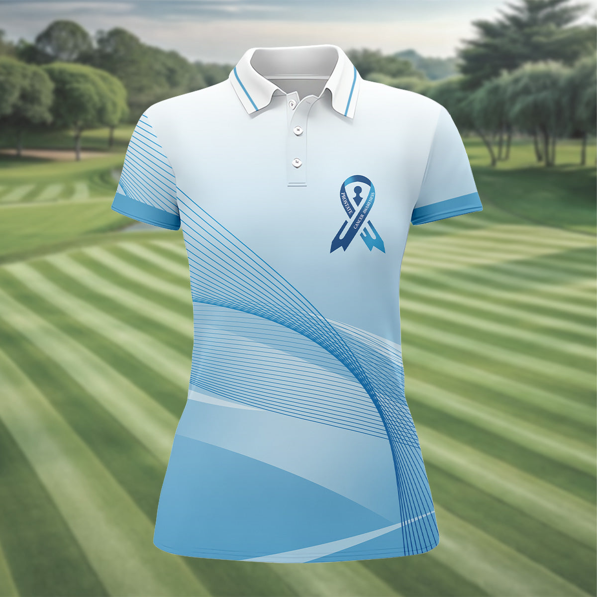 Prostate Cancer Awareness Women's Golf Shirt, Prostate Cancer Support Shirt, Golf Gift For Women