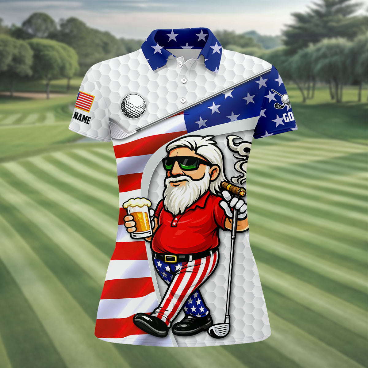 If I'm Drunk It's My Golf Friends' Fault Patriotic 4th Of July Funny Golf Shirt, 250 Years Golf Shirt For Women