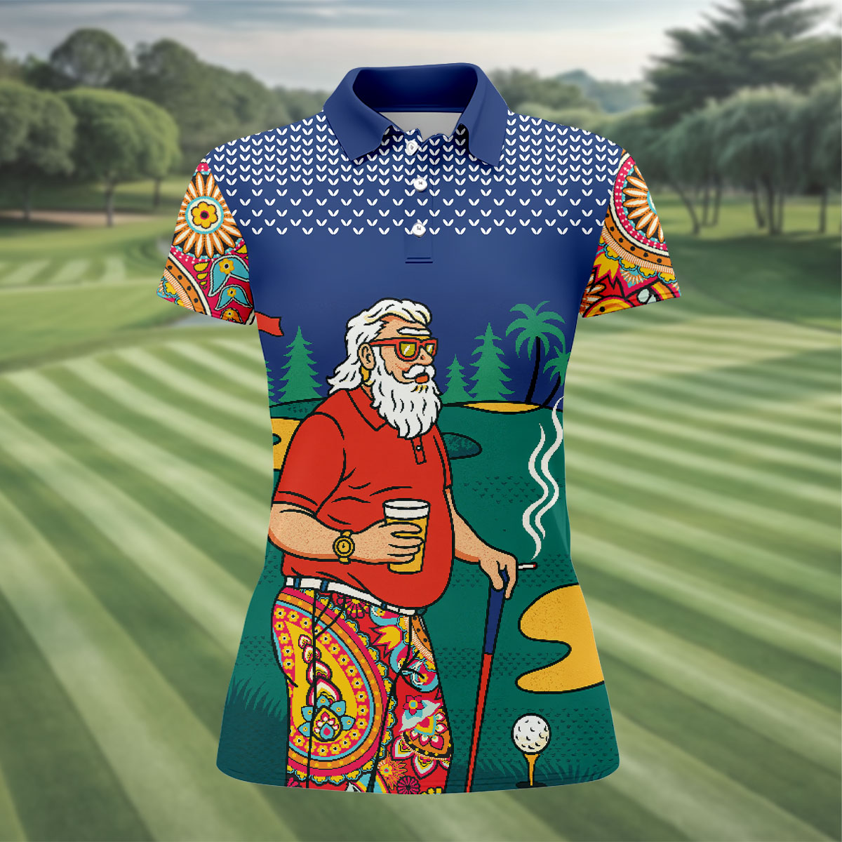 Real Grandpas Play Golf Then Take A Nap Funny Golf Shirt, Ladies Golf Shirts, Golf Shirt For Women