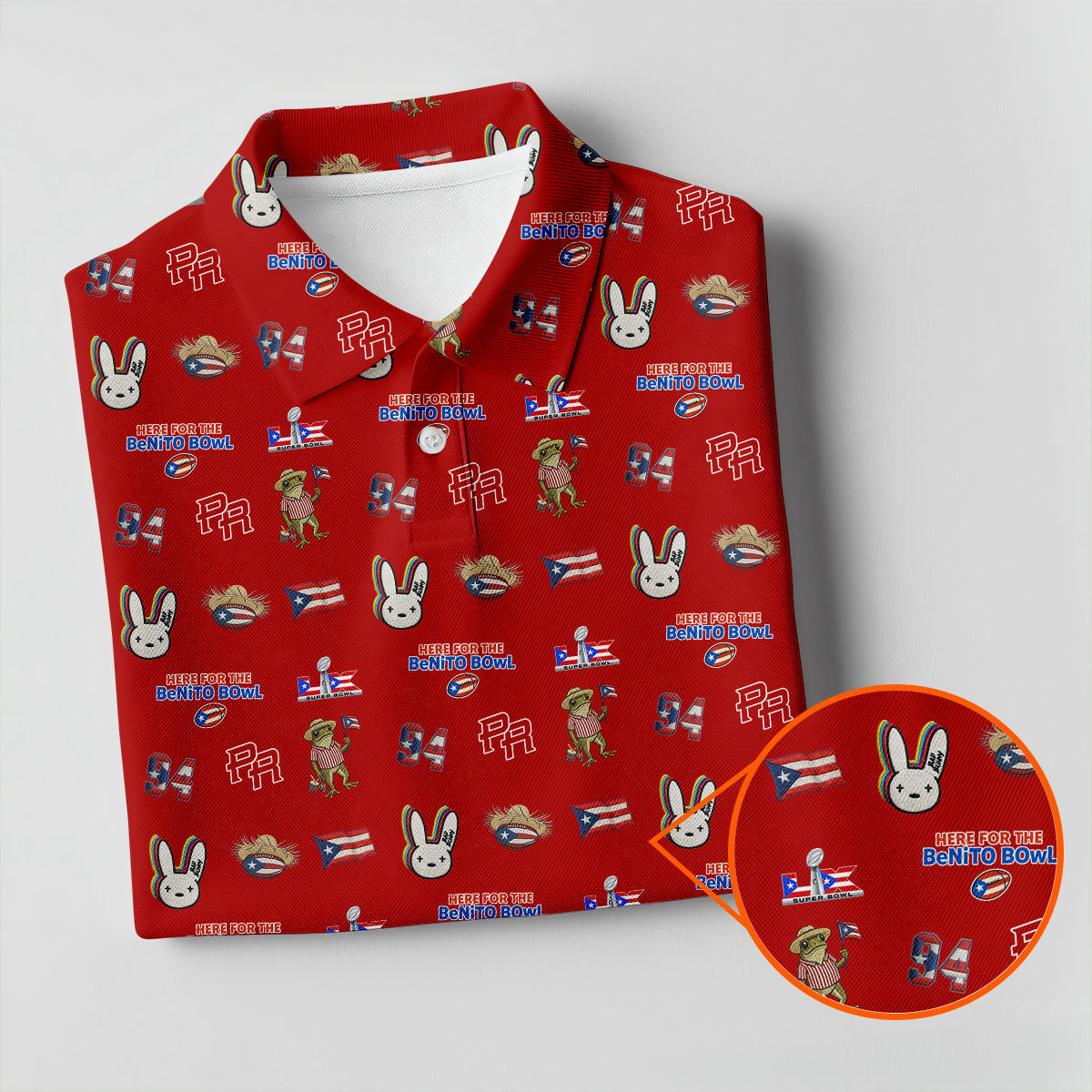 Here For The Benito Bowl Football Theme Red Polo Shirt Womens, American Football League Gift Ideas For Football Fans