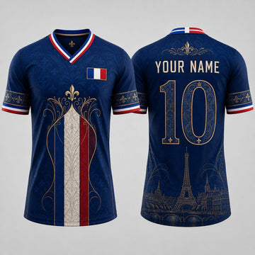 French Fleur De Lis Fooball Shirt, Football France Team V-Neck For Men, Football Gifts