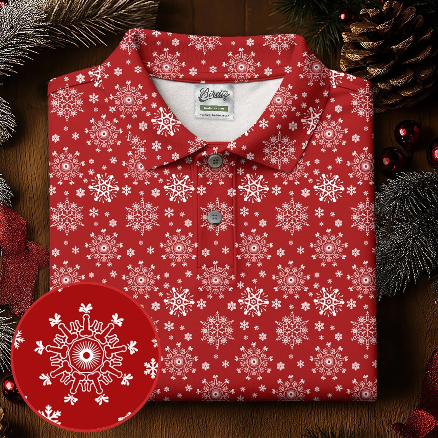 Dirty Funny Adult Humor Snowflakes Red Golf Shirt, Fun Women's Golf Shirts, Christmas Golf Shirt, Ladies Golf Shirts