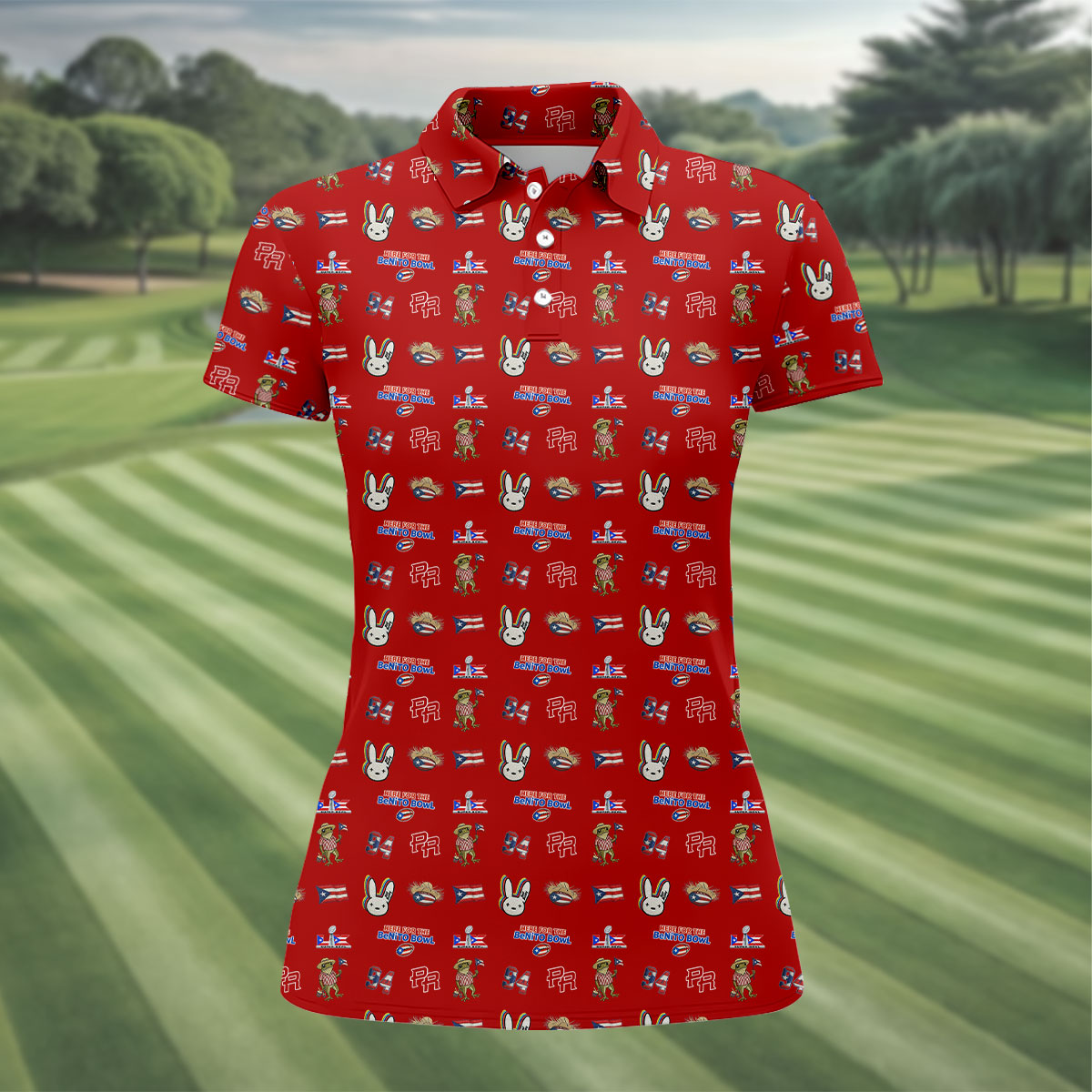 Here For The Benito Bowl Football Theme Red Polo Shirt Womens, American Football League Gift Ideas For Football Fans