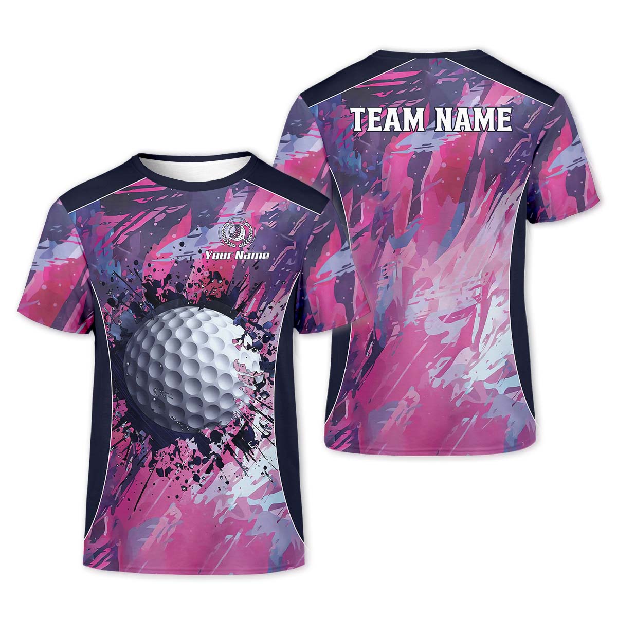 Colorful Golf Ball Custom Women Golf Polo ShirtGolfing Apparel, Women Golf Gifts