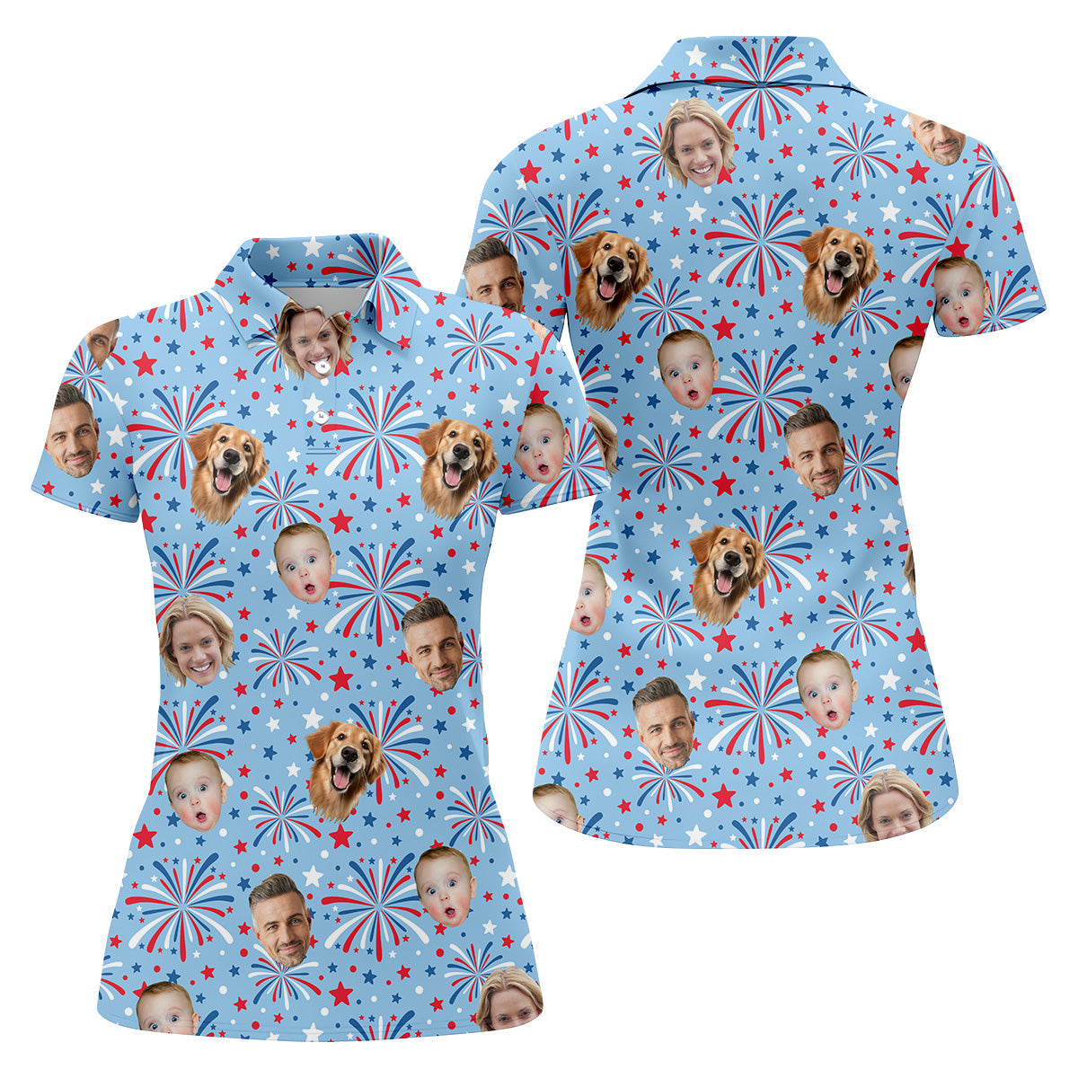 Custom Face Shirt, Long Sleeve Golf Shirts, Womens Golf Polo, Custom Pet Shirt, Ladies Golf Shirt