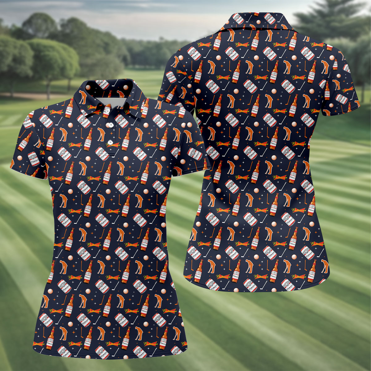 Puttweiser King Of Drive Golf And Beer Funny Golf Shirt, Retro Golf Shirt, Golf Shirt For Women