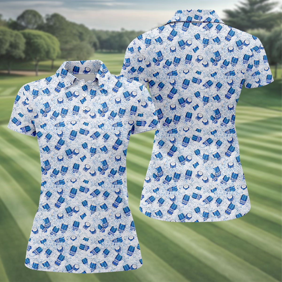 Drive Light Beer Ice Golf And Beer Fun Golf Shirt, Golf Shirt For Women, Ladies Golf Shirts