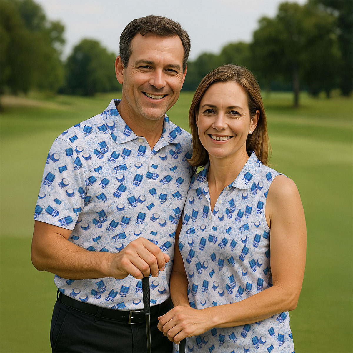 Drive Light Beer Ice Golf And Beer Fun Golf Shirt, Golf Shirt For Women, Ladies Golf Shirts