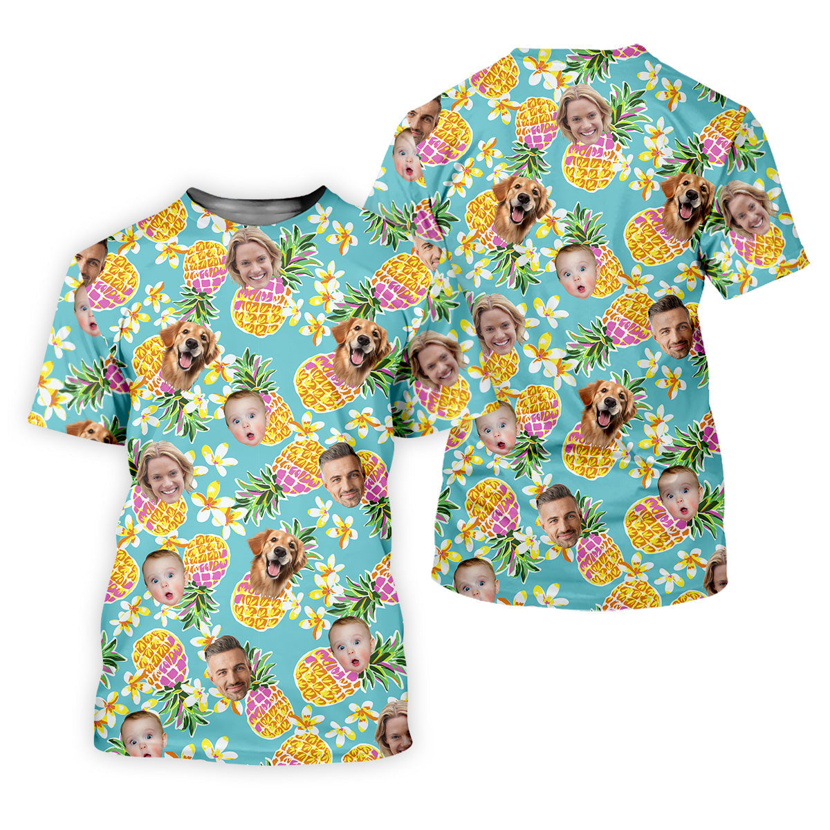 Pineapple Golf Shirts, Floral Shirt Women, Hawaiian Shirts With Faces, Womens Sleeveless Polo