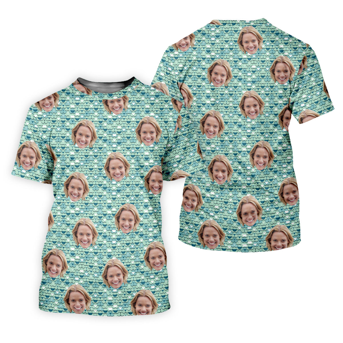 Funny Butt Green Golf Polo ShirtCustom Face Golf Shirt, Fun Womens Golf Shirts, Ladies Golf Shirt