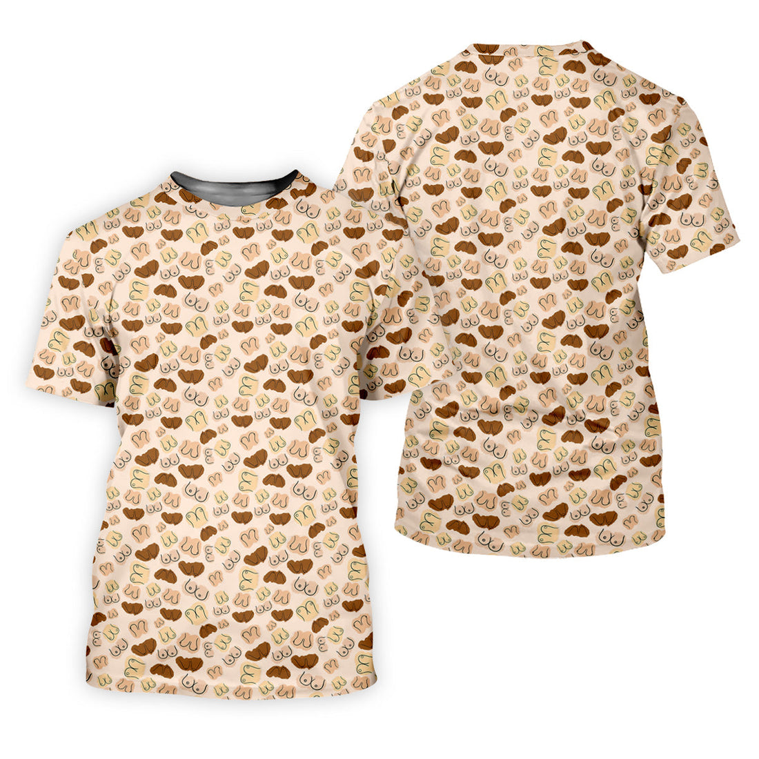 Beige Fun Womens Golf Shirts, Womens Golf Tops, Unique Gift For Golfer, Ladies Golf Polos