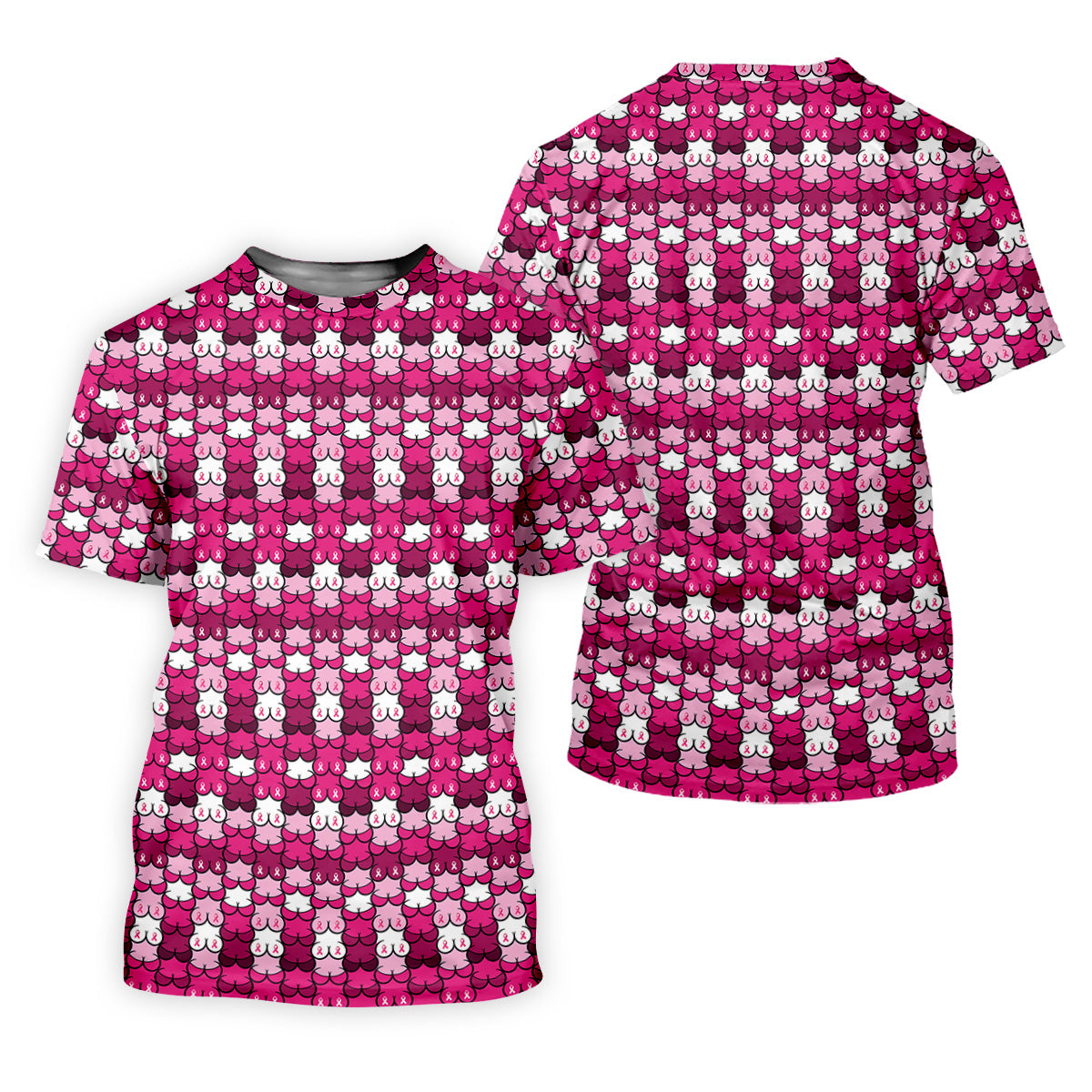 Breast Cancer Awareness Ribbon Womens Golf Shirt, Breast Cancer Awareness Shirt, Ladies Golf Shirt