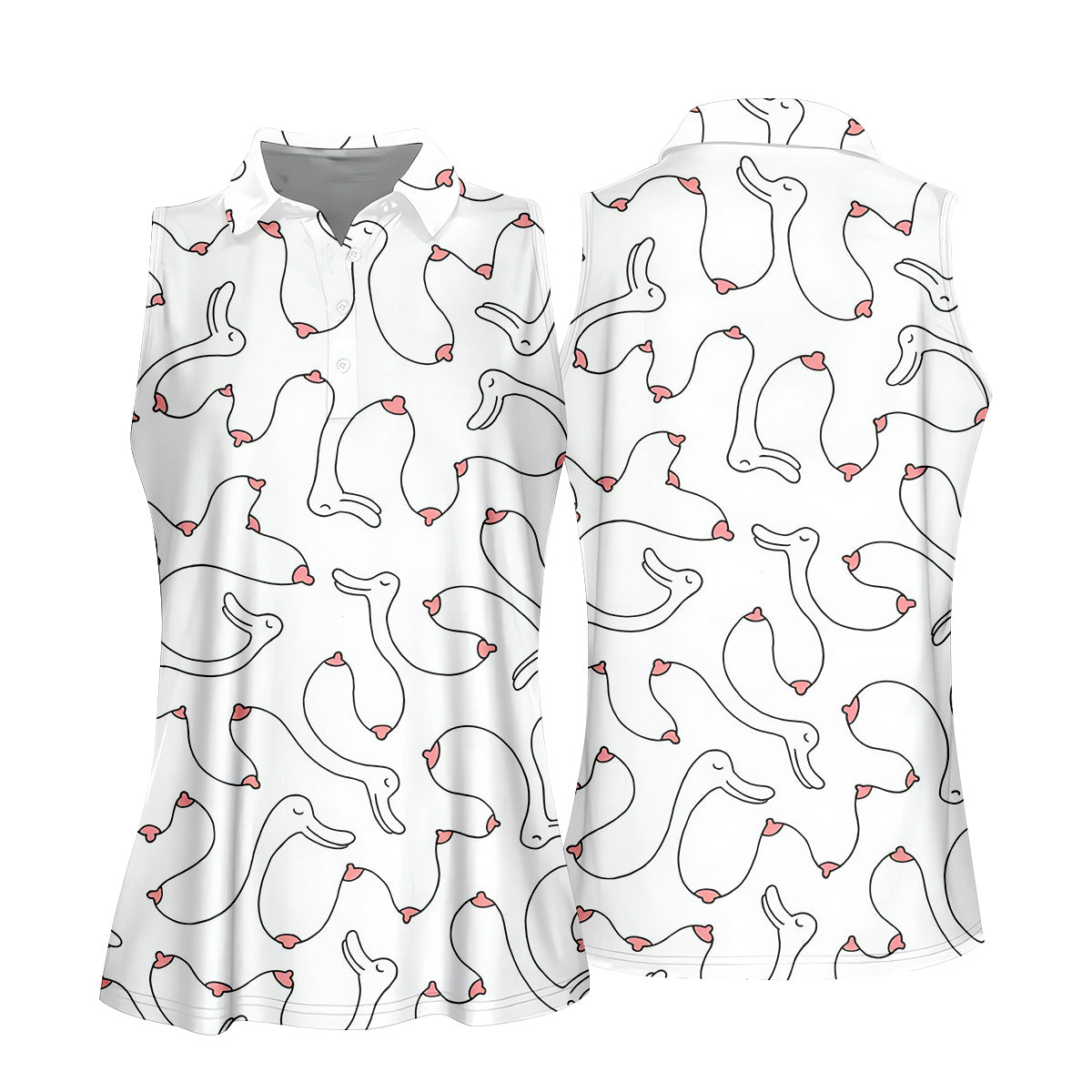 Funny Goose Womens Golf Polo ShirtLadies Golf Clothes, Custom Ladies Golf Shirt
