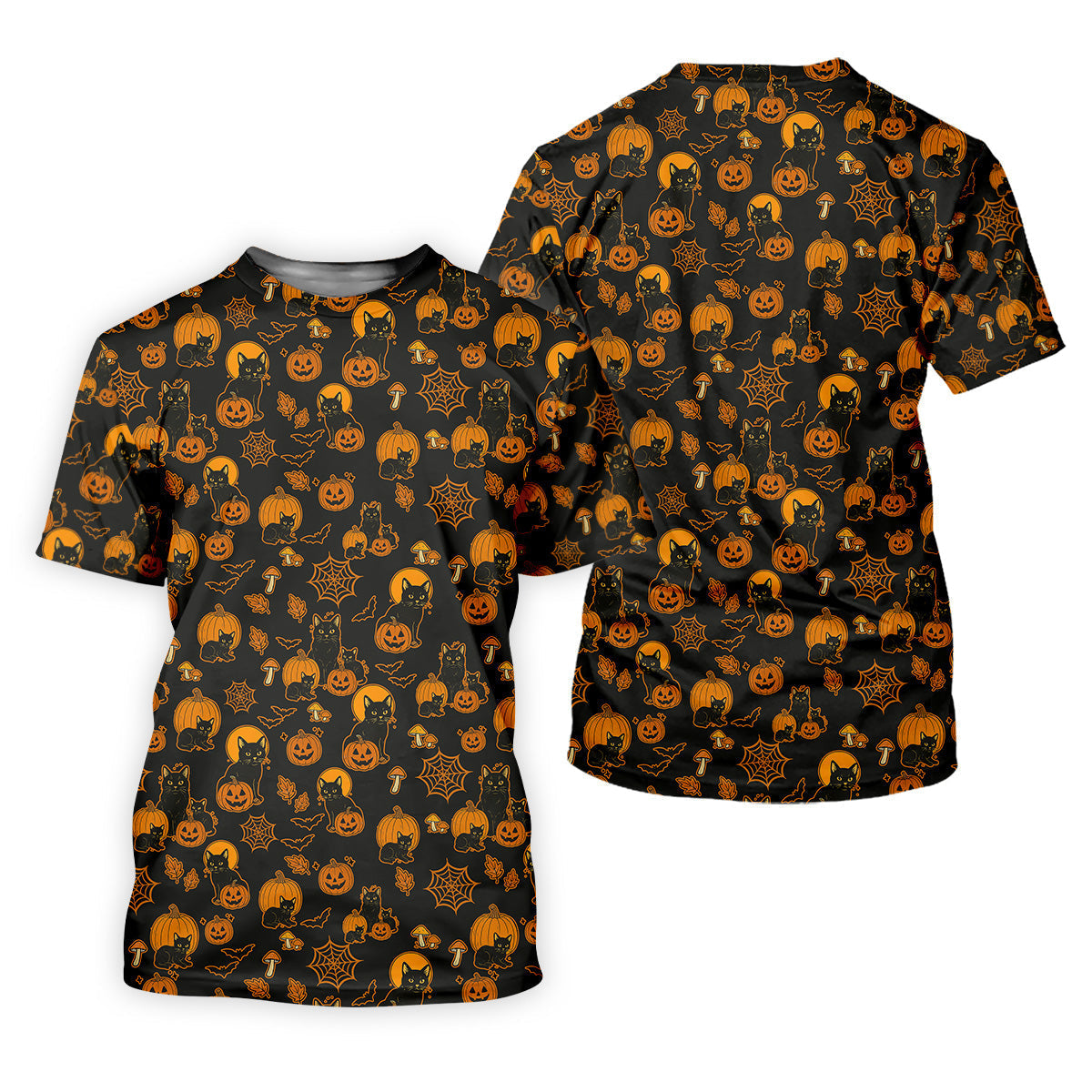 Black Cat Pumpkin Fun Womens Golf Shirts, Sleeveless Polo ShirtLadies Golf Shirts, Golf Hoodie