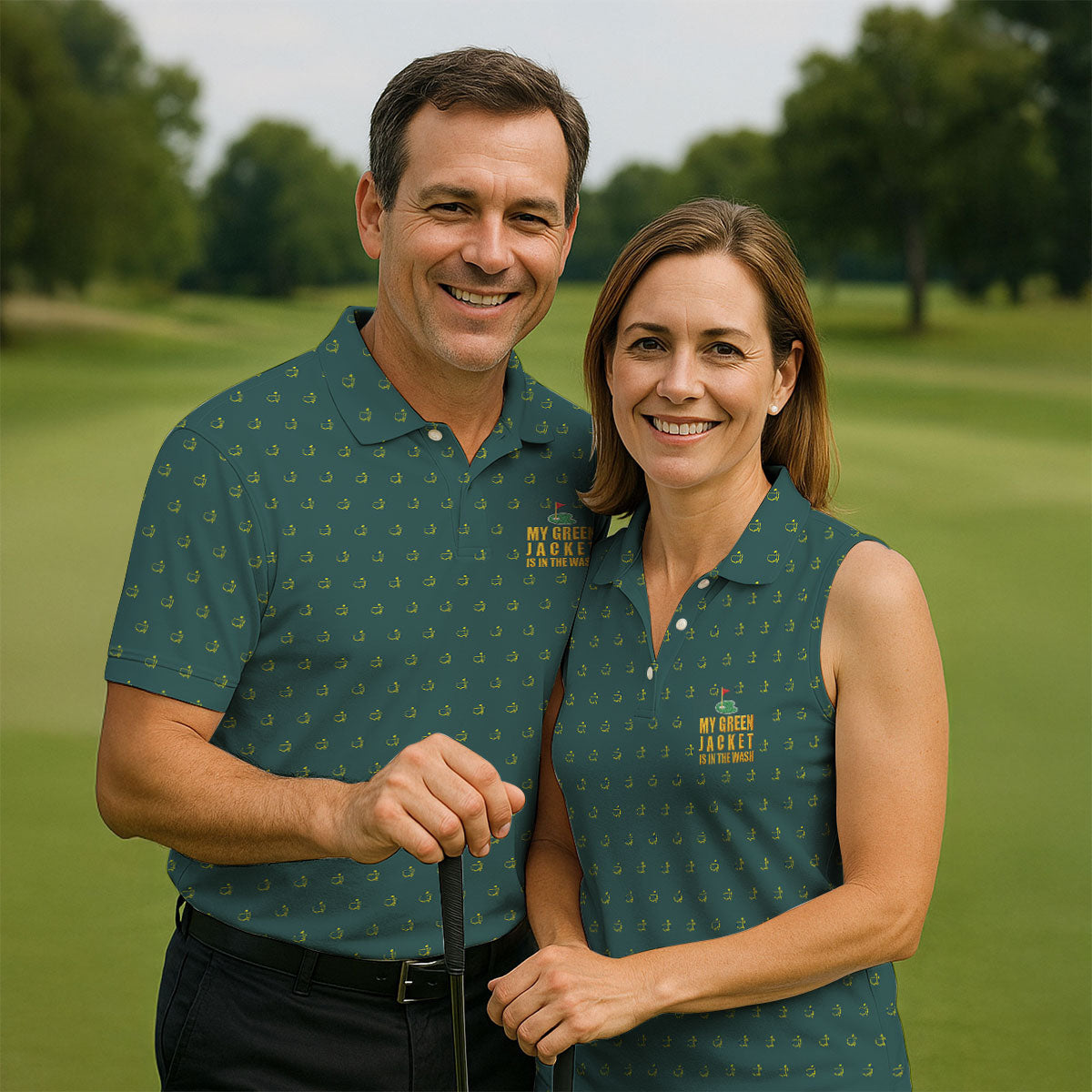 My Green Jacket Is In The Wash Golf Tournament Polo Shirt, Ladies Golf Tops, Golf Shirt For Women