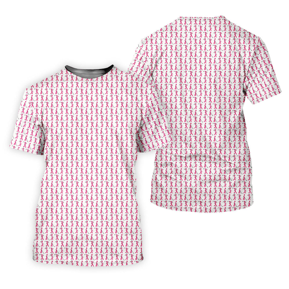 Funny Stick Breast Cancer Golf Shirt, Breast Cancer Support Shirts, Funny Men Golf Polo Shirt