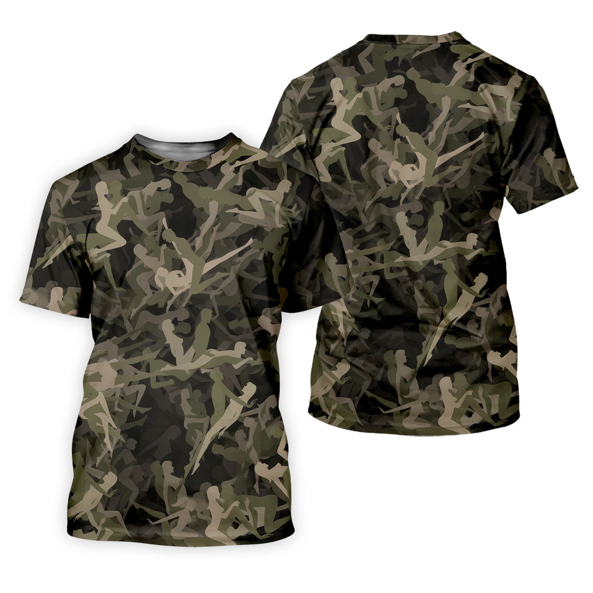 Funny Couple Camo Womens Golf Tops, Unique Gift For Golfer, Ladies Golf Polos