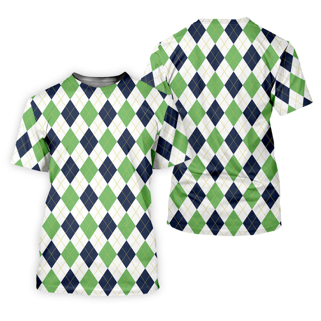 Green And Black Argyle Sleeveless Womens Golf Shirts, Ladies Pink Golf Shirt, Womens Golf Polo Shirt Womens Golf Tops