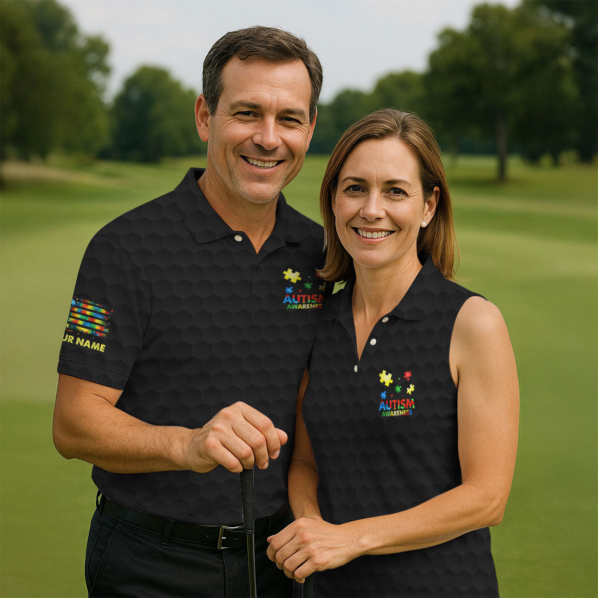 Autism Awareness Always Unique Totally Intelligent Sometimes Mysterious Golf Shirt For Women, Ladies Golf Shirts
