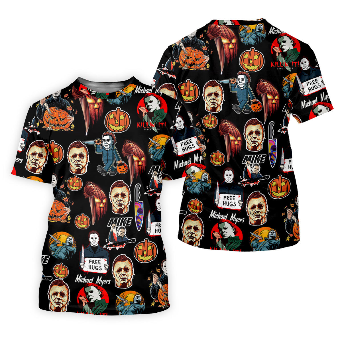 Michael Myers Halloween Women Golf Shirt, Classic Horror Characters Ladies Golf Polos, Horror Movie Shirt