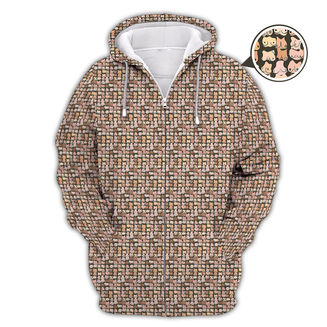Funny Golf Shirt,  Boob Pattern Golf Polos for Men, Crazy Golf Shirts