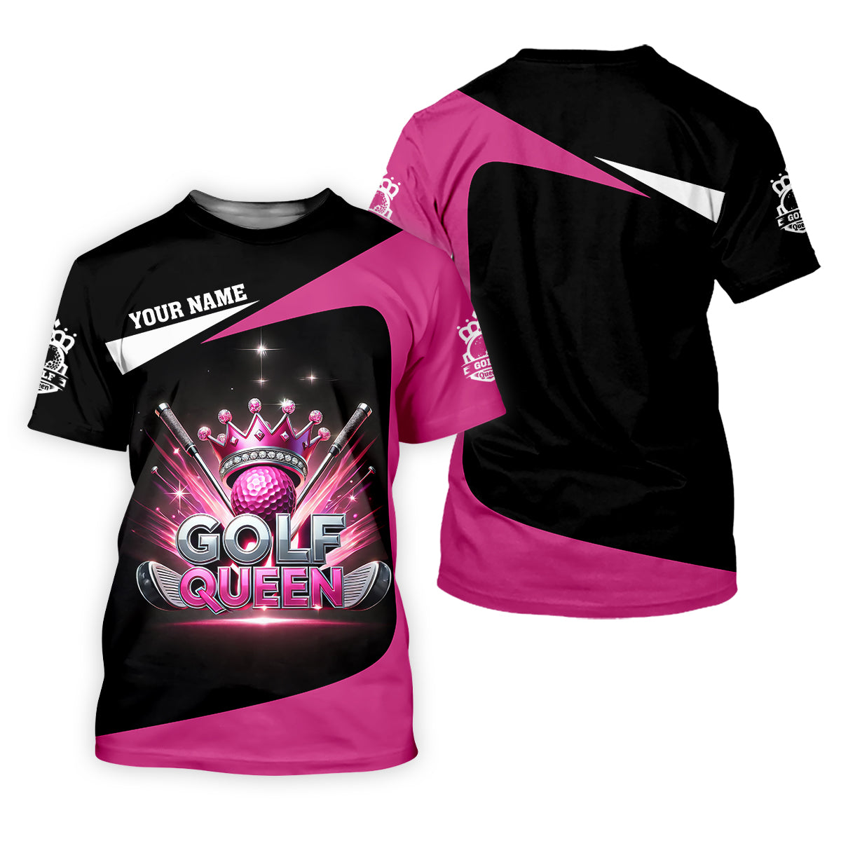 Golf Queen Custom Funny Womens Golf Polo ShirtLadies Golf Shirt, Mothers Day Gifts