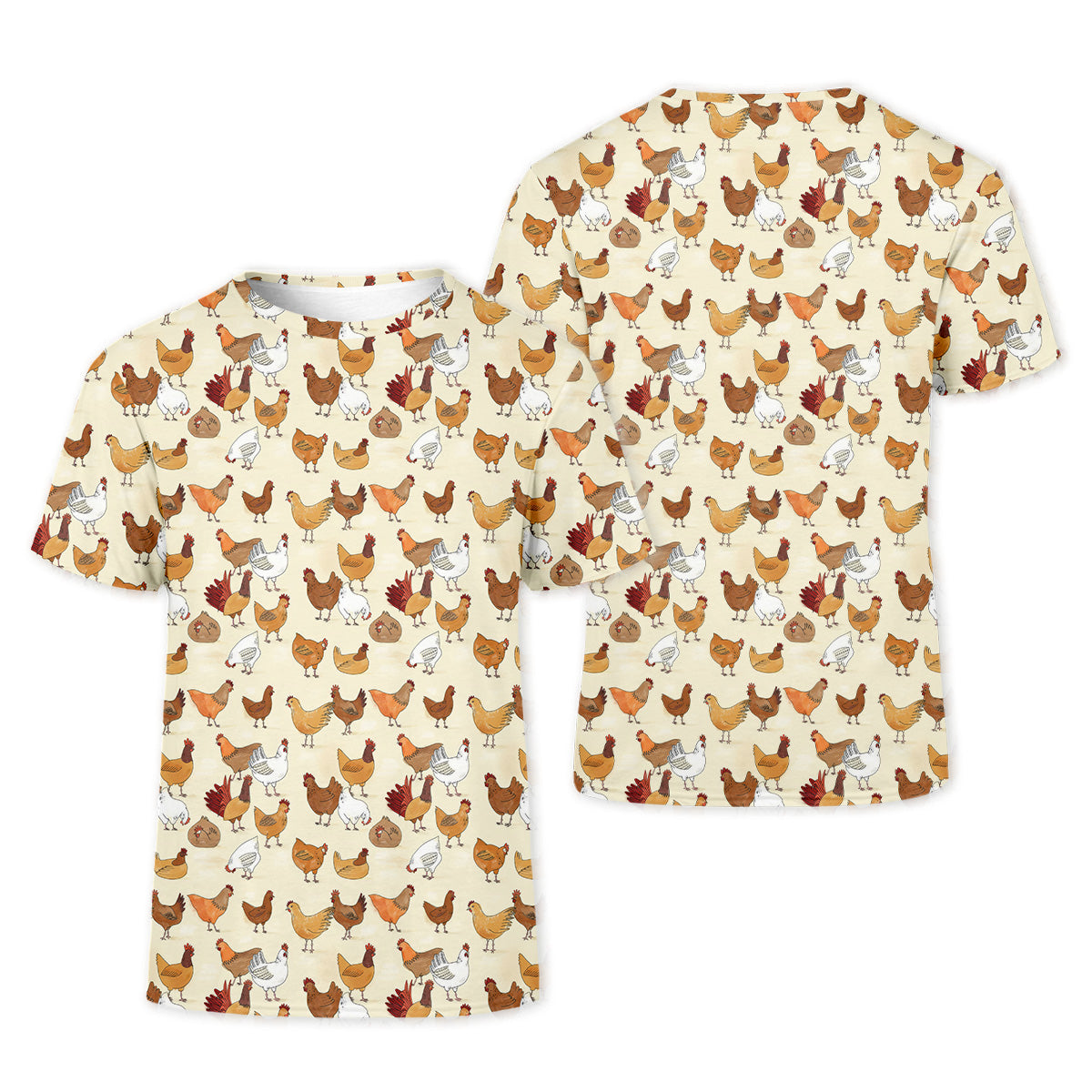 Chicken Family Funny Womens Golf Polo ShirtChicken Lover Gifts, Custom Ladies Golf Shirt