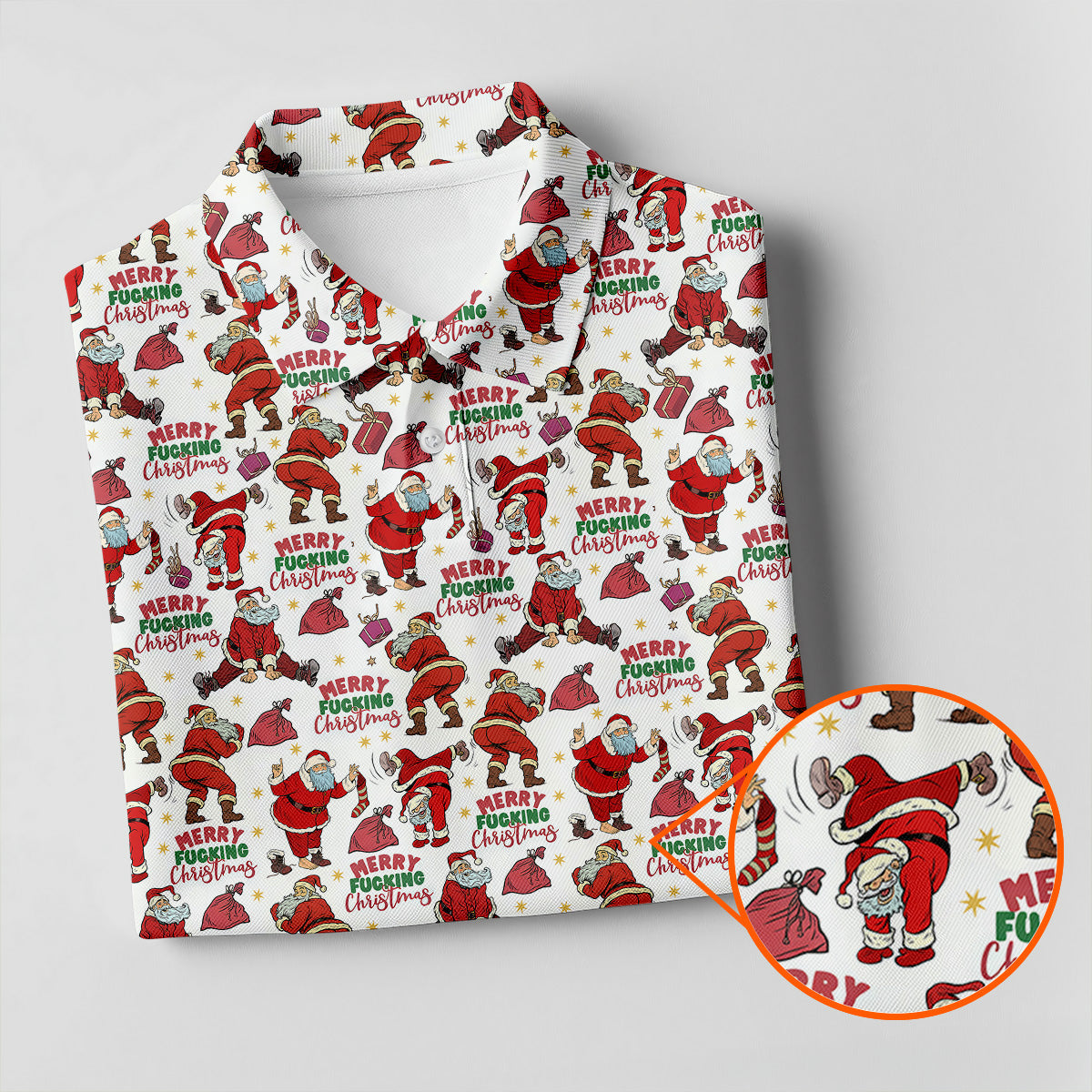 Merry Freaking Christmas Funny Santa Christmas Golf Shirt, Funny Women's Golf Outfits, Golf Gift For Ladies